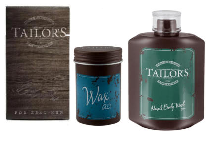 Tailors set od 3 proizvoda Muški parfem, vosak za kosu i šampon