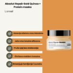 Loreal Professionnel SE Absolut Repair Gold Quinoa + Protein maska za kosu 250ml - Slika 2