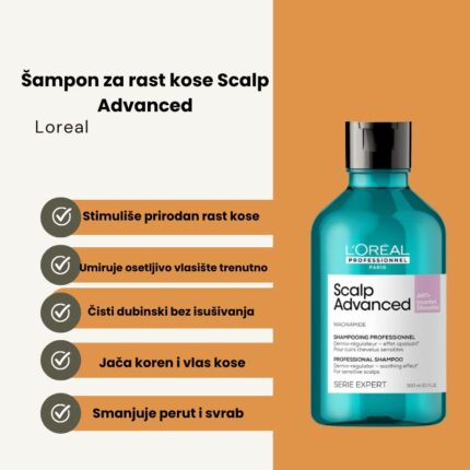 Šampon za rast kose glave Loreal Professionnel Scalp Advanced 300ml