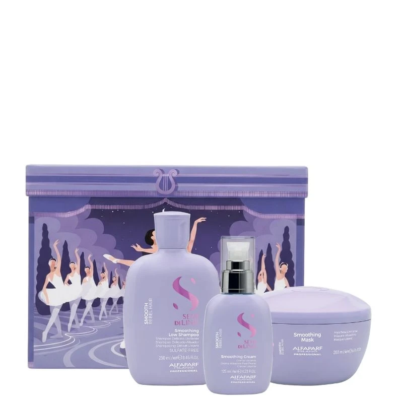 Alfaparf_Semi_Di_Lino_Smooth_Gift_Set_2026_1__22340 Alfaparf Semi di Lino Smooth Holiday set - za neukrotivu kosu - Slika 1